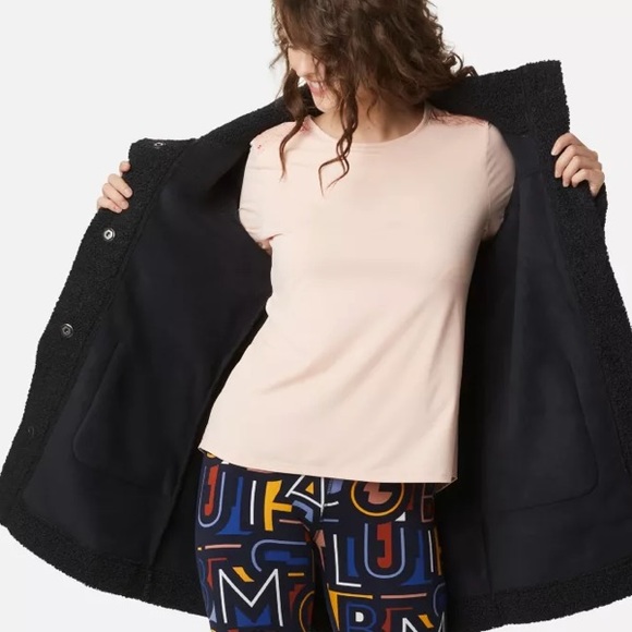 Columbia Panorama Sherpa Fleece Long Jacket - Picture 3 of 6